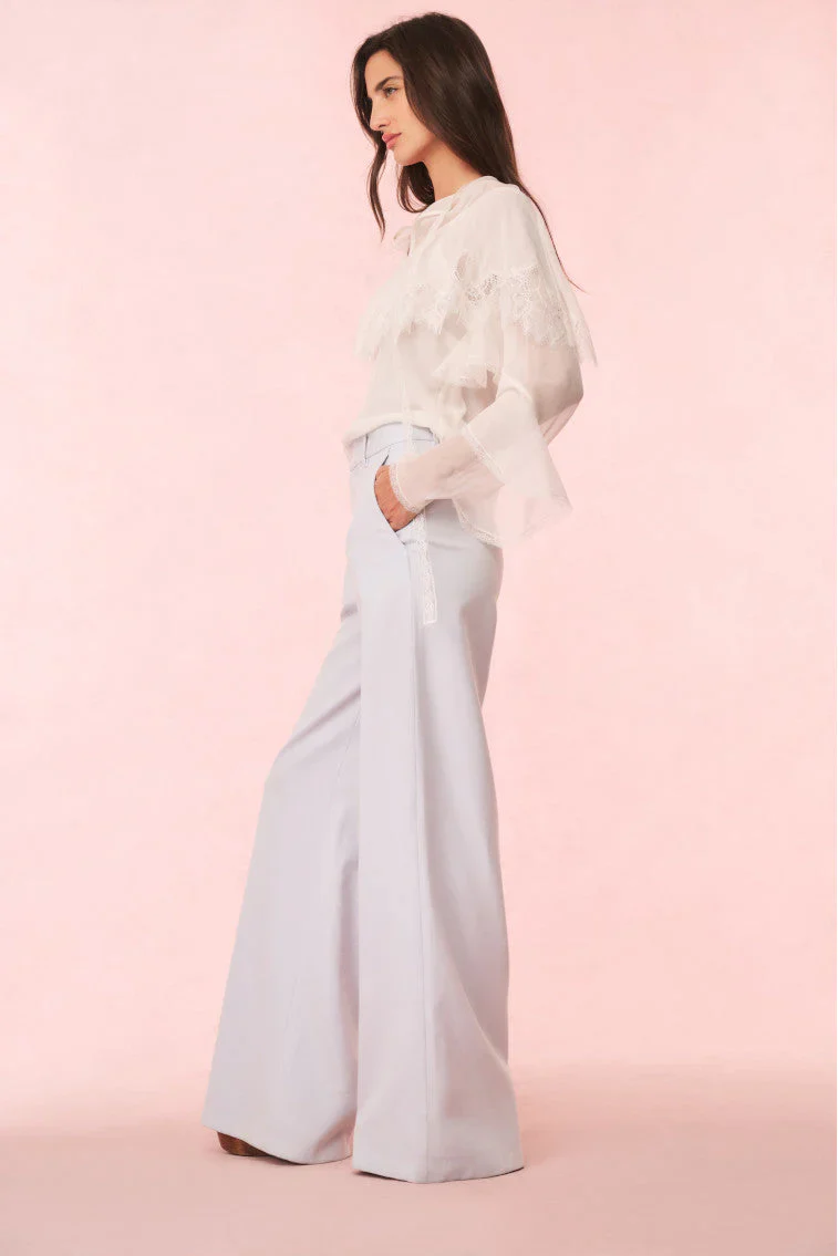 Samuela Wool-Blend Wide-Leg Trouser