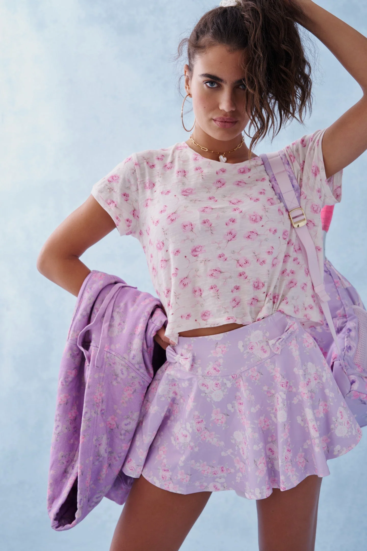 Corene Floral Active Skort
