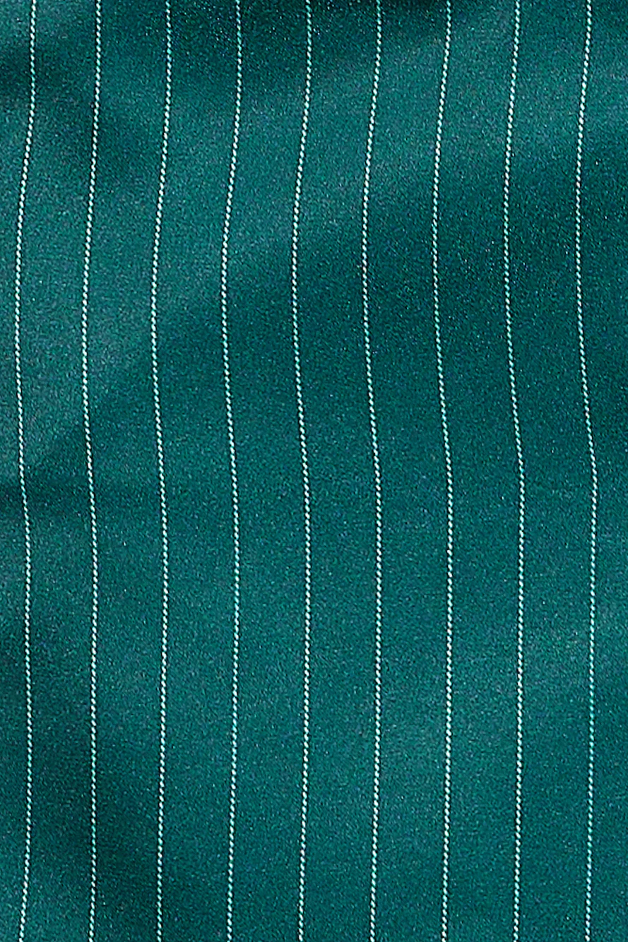 LIONESS Sevigny Mini Dress Green Pinstripe