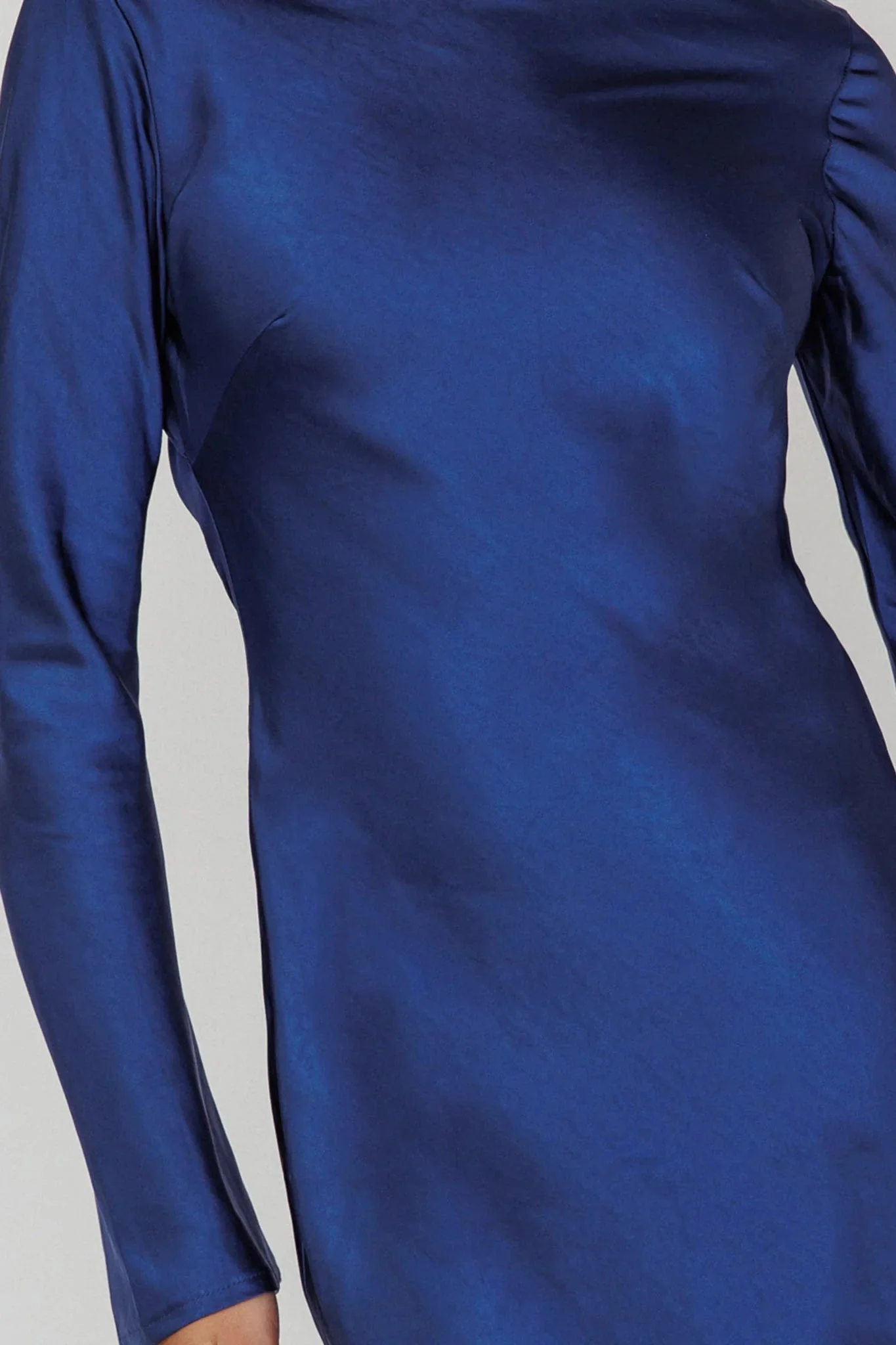 Lavera Open Back Long Sleeve Dress Navy