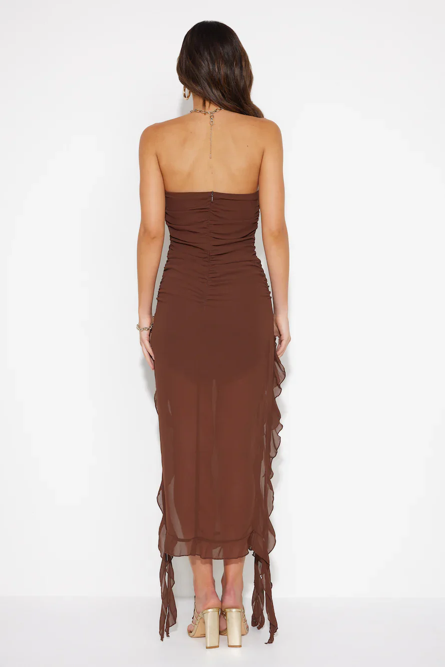 LIONESS Rendezvous Dress Chocolate