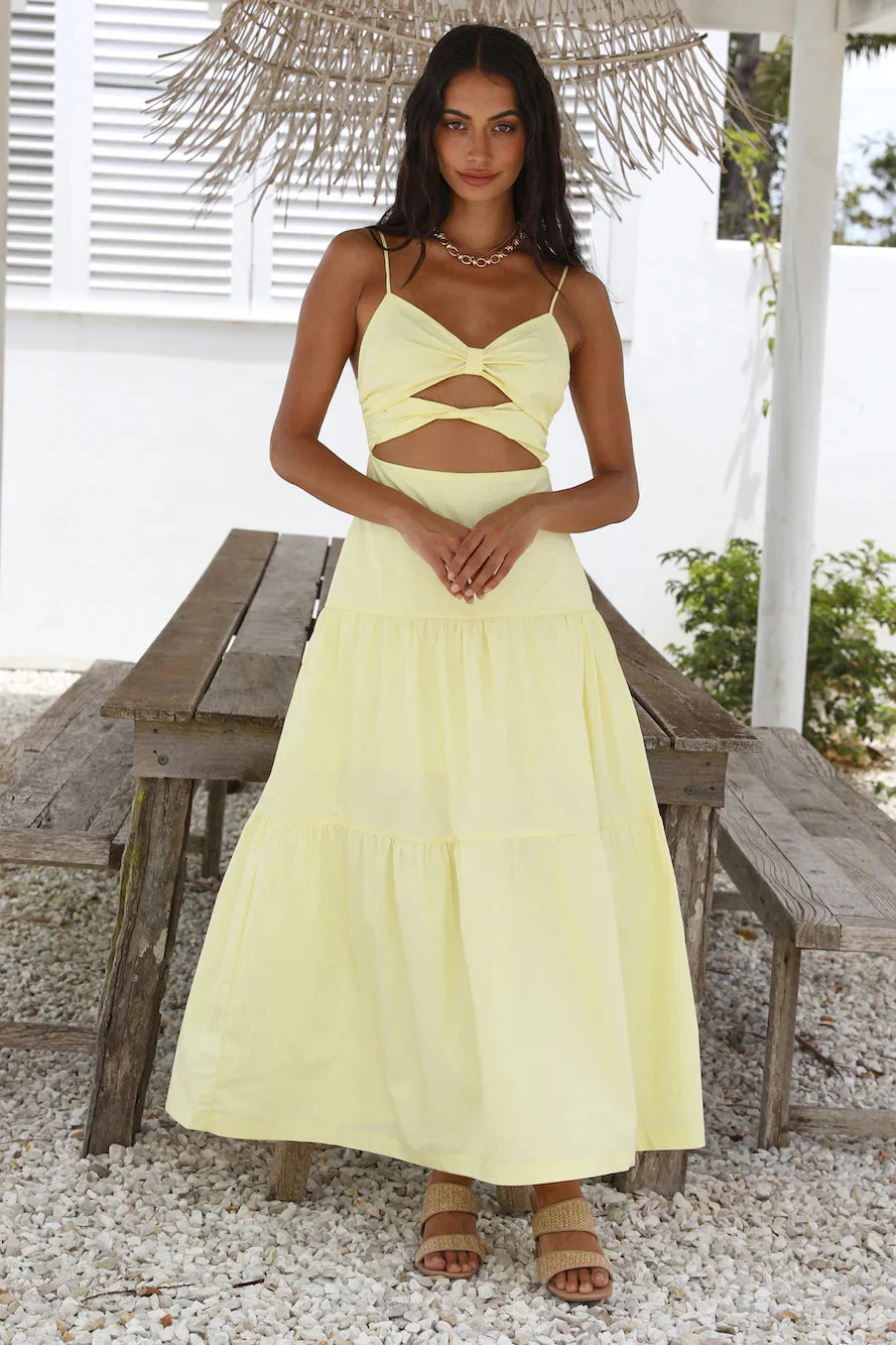 Make It Natural Maxi Dress Yellow