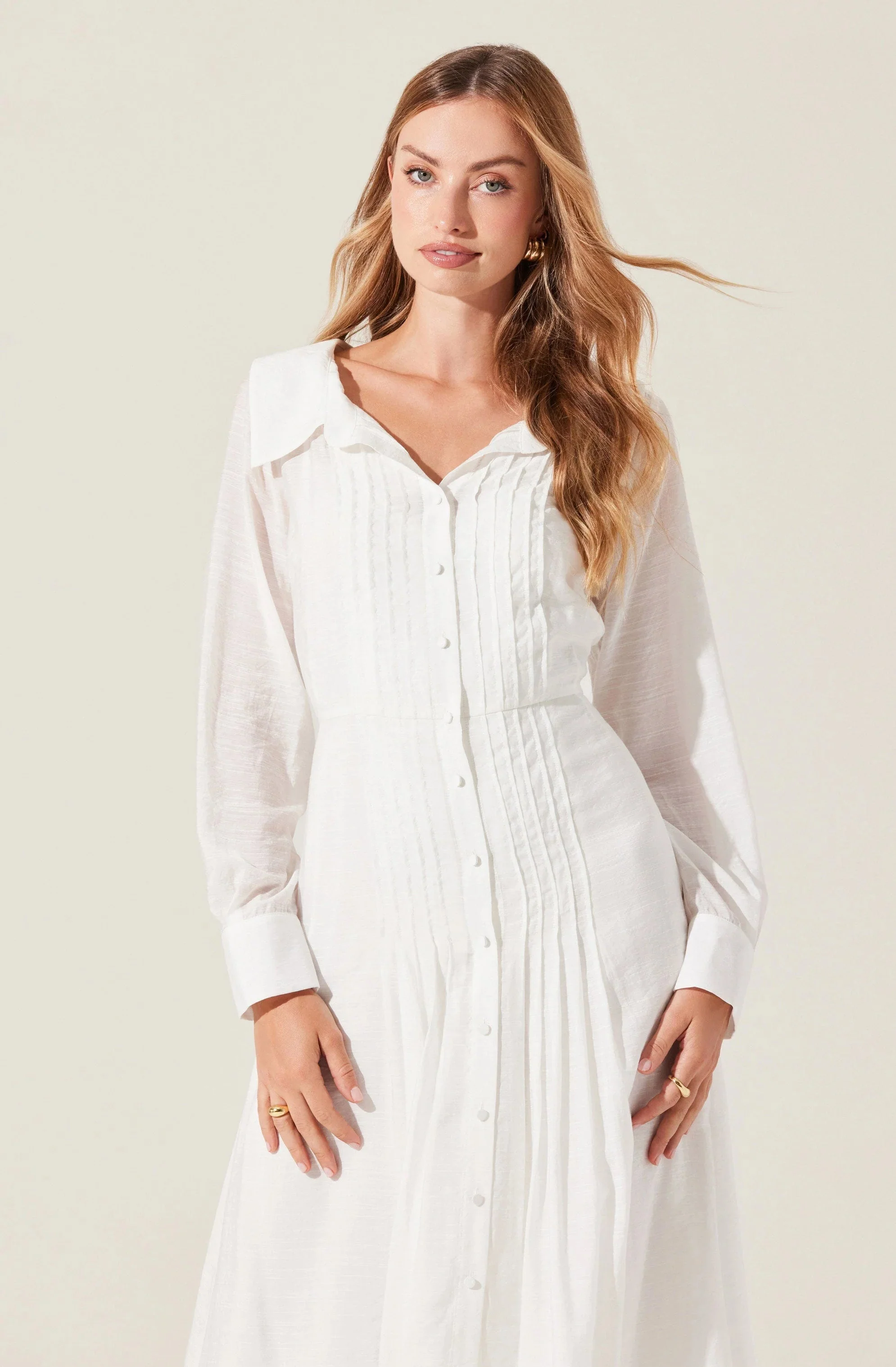 Diell Pleated Midi Dress