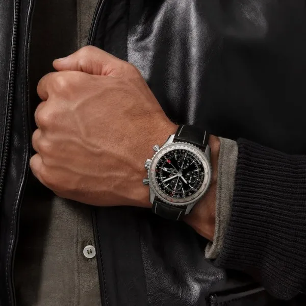 Breitling Navitimer Men Automatic Black Leather Watch A24322121B2X1 - Bestter Watches