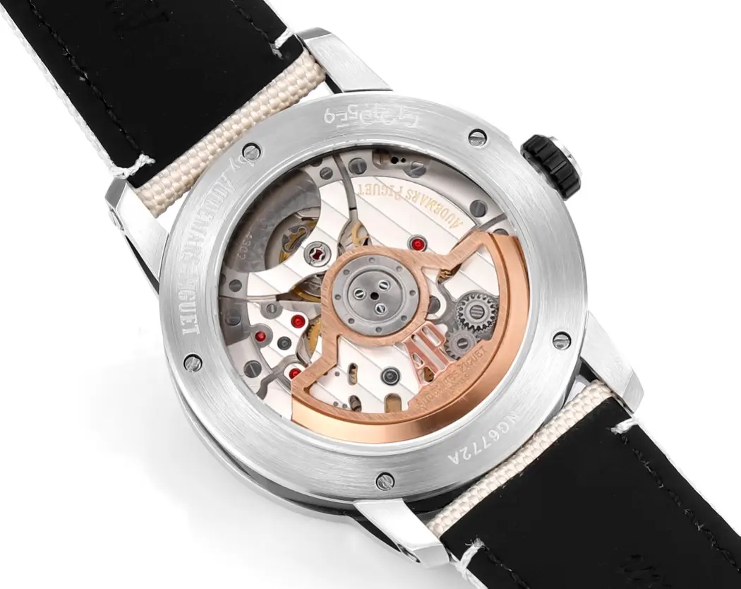 watch Audemars Piguet CODE 11.59 Stainless Steel Watch with Smoked Dial and Beige Fabric Strap, 41mm - Bestter Watches