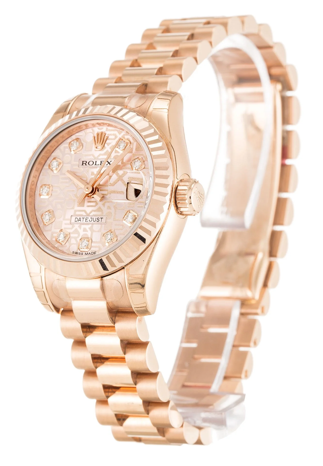 Rolex Lady-Datejust 26mm Rose Dial 179175 - Bestter Watches