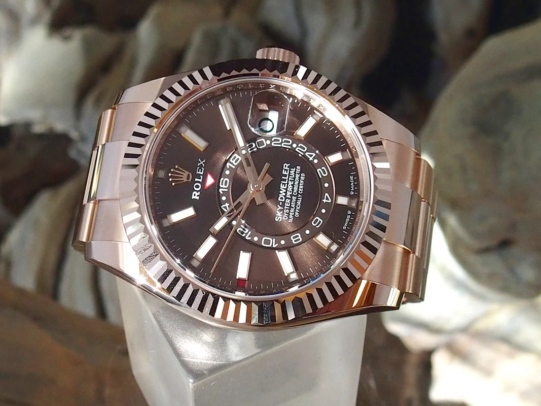 Superclone Rolex Sky-Dweller 42 mm Chocolate Dial 336935 - Bestter Watches
