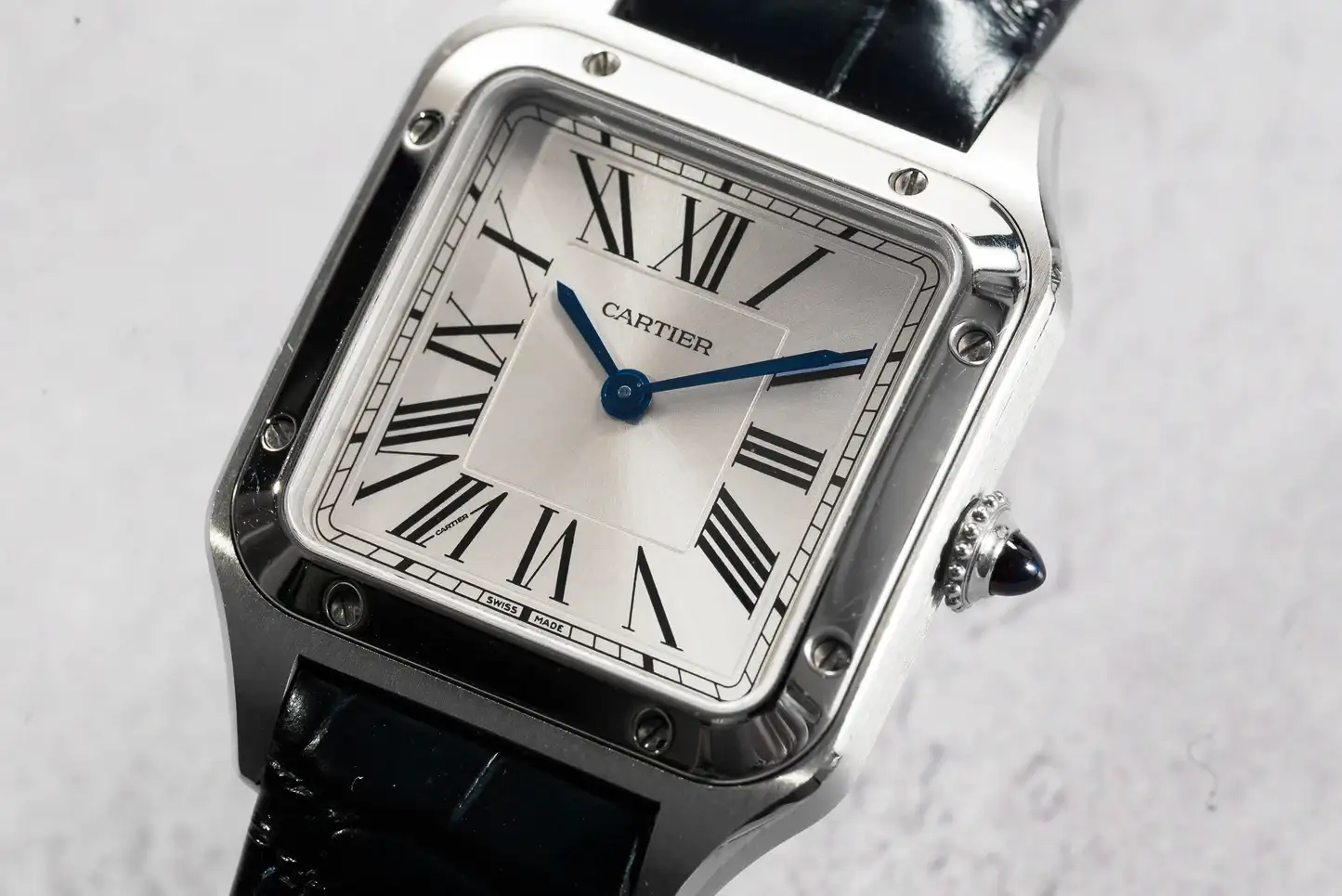 Cartier Santos-Dumont Men Automatic Silver Stainless Steel Watch WSSA0032 - Bestter Watches