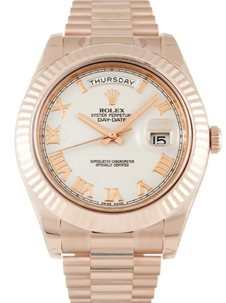 Rolex Day-Date II 40mm Ivory Dial 218235 - Bestter Watches