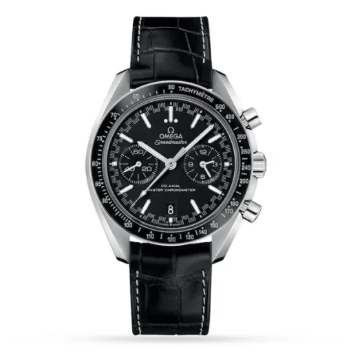 Omega Speedmaster Men Automatic Black Calf Watch O32933445101001 - Bestter Watches