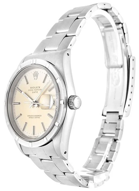 Rolex Oyster Perpetual Date 34mm Silver Dial 15210 - Bestter Watches