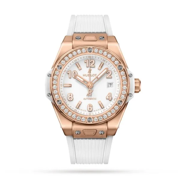 Hublot Big Bang Women Automatic White Rubber Watch 485.OE.2080.RW.1204 - Bestter Watches