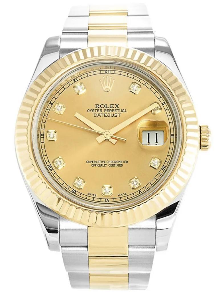 Rolex Datejust II 41mm Gold Dial 116333 - Bestter Watches