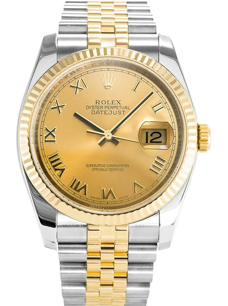 Rolex Datejust 36mm Gold Dial 116233 - Bestter Watches