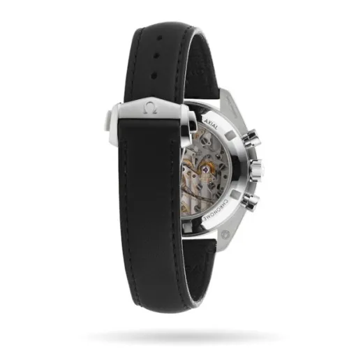 Omega Speedmaster Men Automatic Black Leather Watch O31032425001002 - Bestter Watches