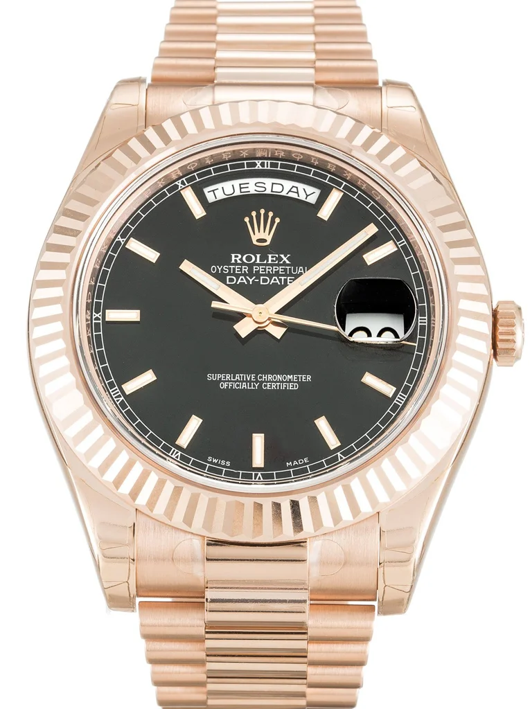 Rolex Day-Date II 40mm Black Dial 218235-2 - Bestter Watches