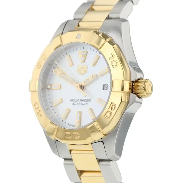 TAG Heuer Aquaracer Women Quartz Mother of Pearl Bicoloured Watch WBD1420.BB0321 - Bestter Watches