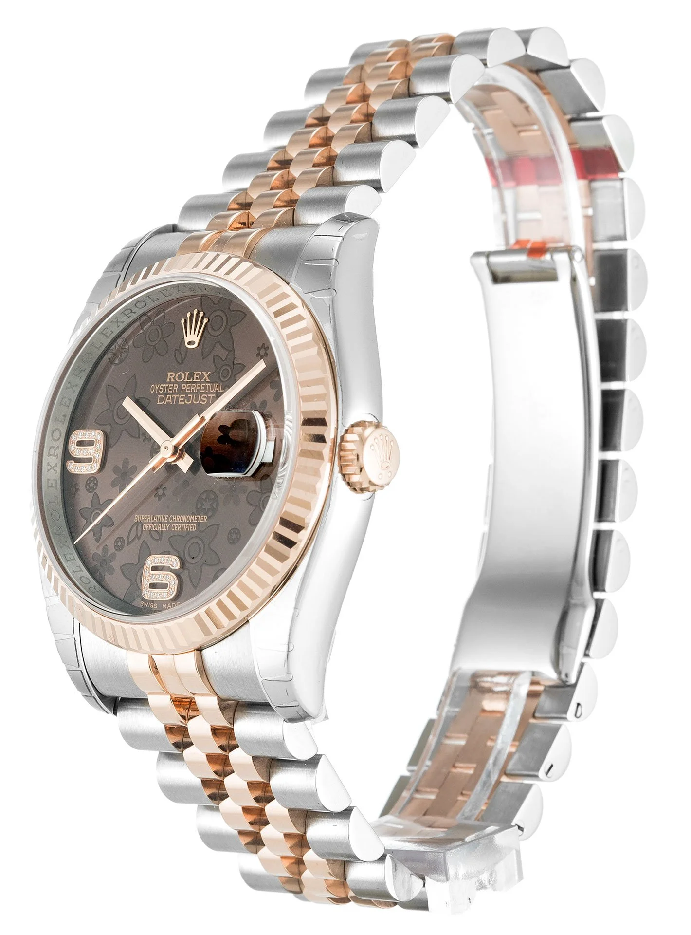 Rolex Datejust 36mm Chocolate Floral Dial 116231 - Bestter Watches