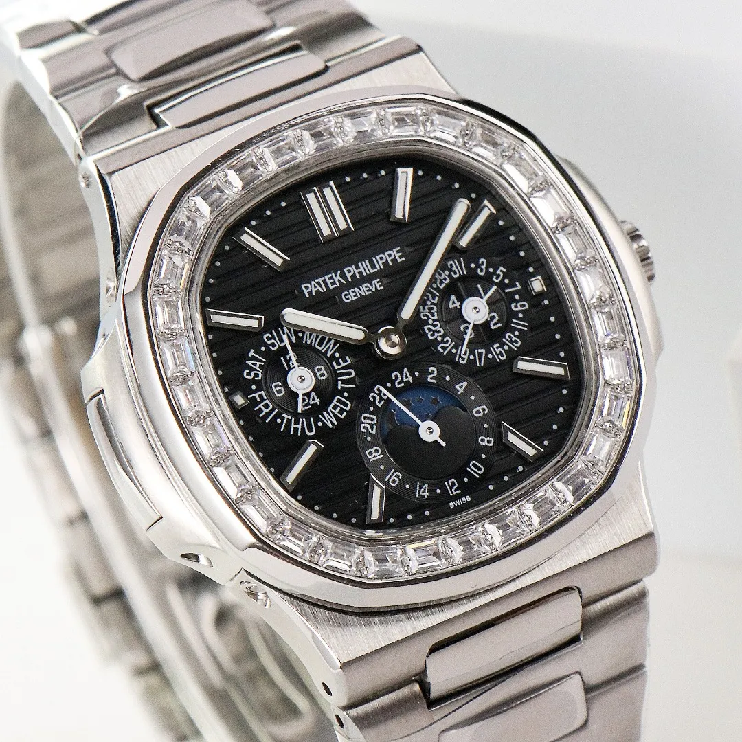 Patek Philippe Nautilus Black Perpetual Calendar - Bestter Watches