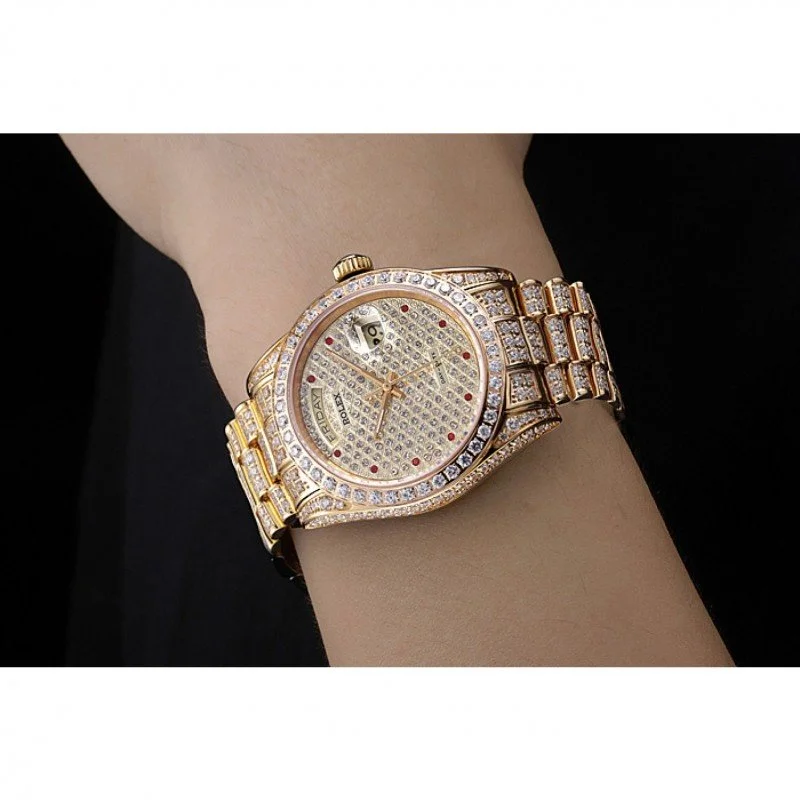 Superclone Rolex Day-Date 37mm Diamond Dial 621615 - Bestter Watches