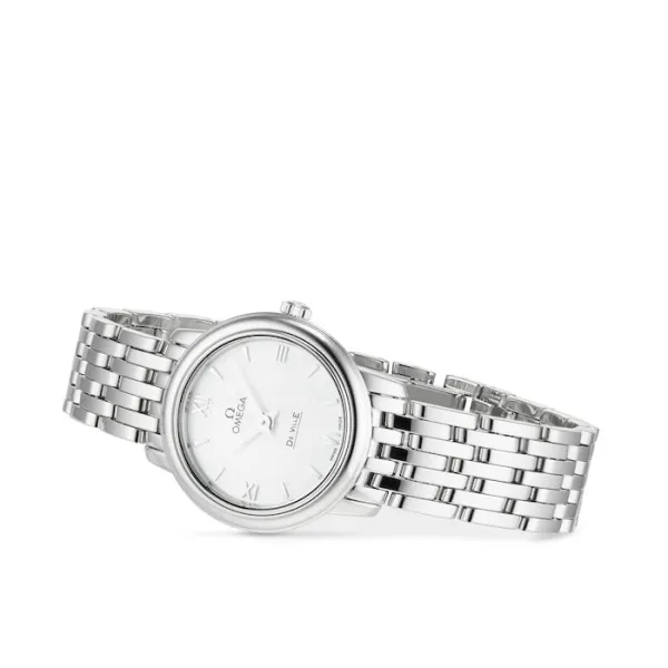 Omega De Ville Women Quartz Mother of Pearl Stainless Steel Watch O42410246005001 - Bestter Watches