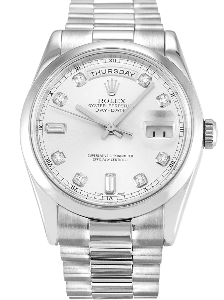 Rolex Day-Date II 40mm Silver Dial 218239 - Bestter Watches