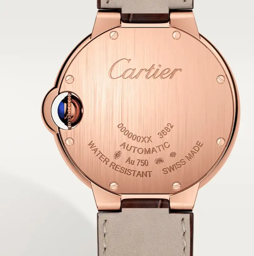 Cartier Ballon Bleu de Cartier Men Automatic Silver 18ct Rose Gold Watch WGBB0035 - Bestter Watches