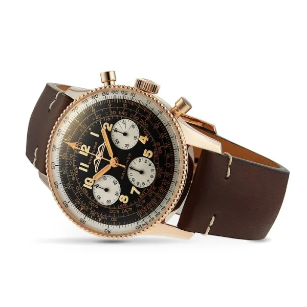 Breitling Navitimer Men Automatic Brown Leather Watch RB0910371B1X1 - Bestter Watches