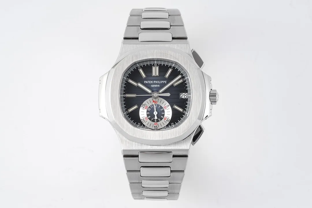 Patek Philippe 5980 Silver Chronograph Watch - Bestter Watches