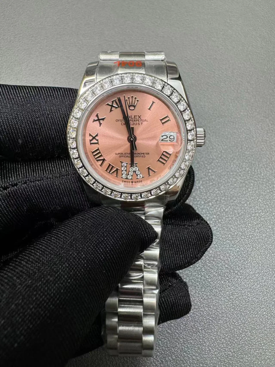 Rolex Datejust 31mm Pink set with diamonds Dial 278384RBR - Bestter Watches