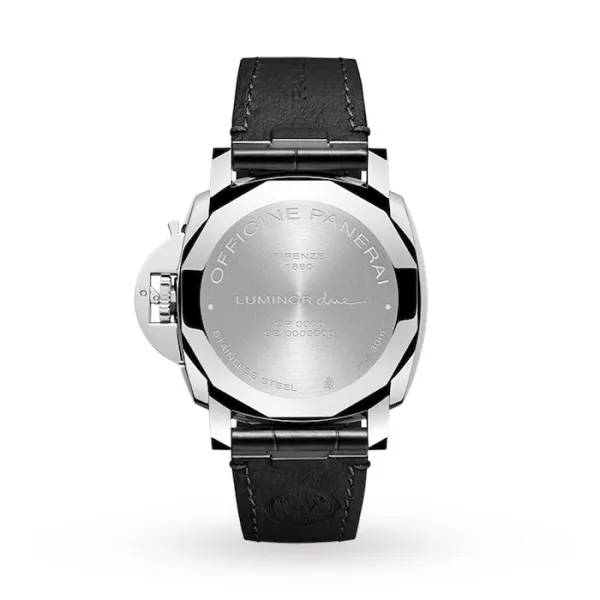 Panerai Luminor Due Men Automatic Black Alligator Watch PAM01250 - Bestter Watches