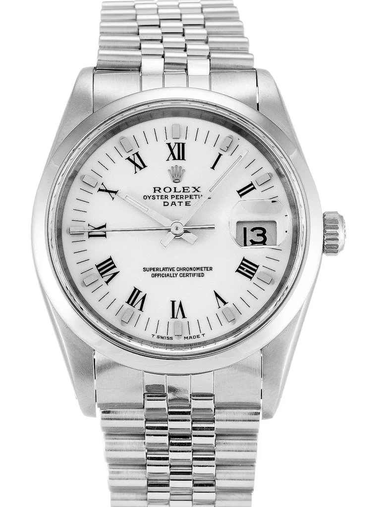 Rolex Oyster Perpetual Date 34mm White Dial 15200 - Bestter Watches