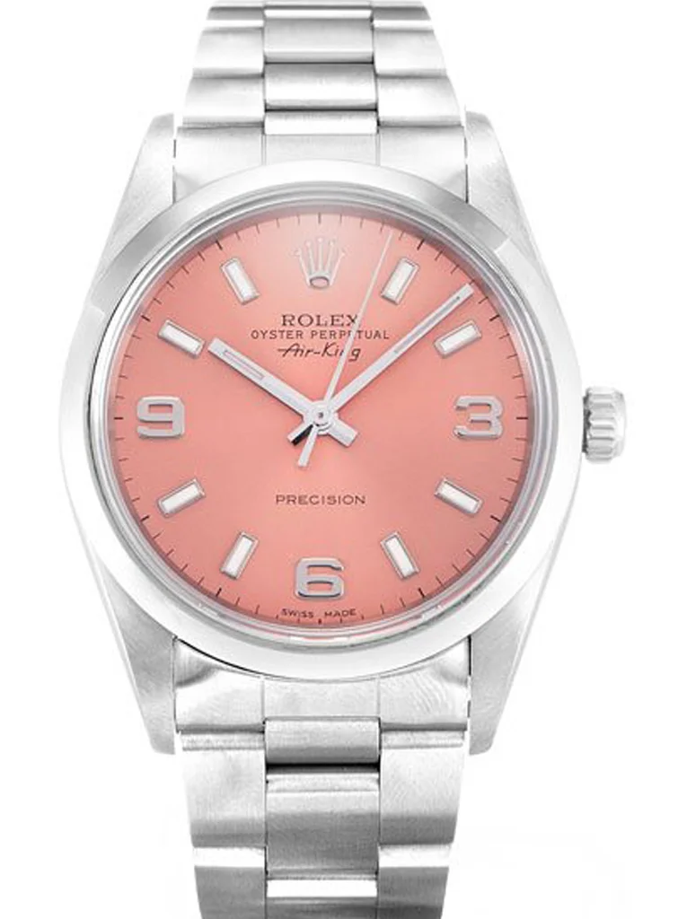 Rolex Air-King 34mm Pink Dial 14000 - Bestter Watches