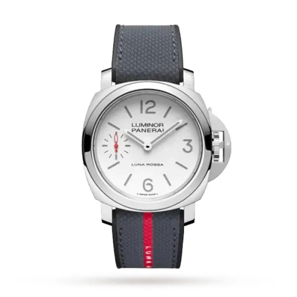 Panerai Luminor Men Automatic White Fabric Watch PAM01342 - Bestter Watches