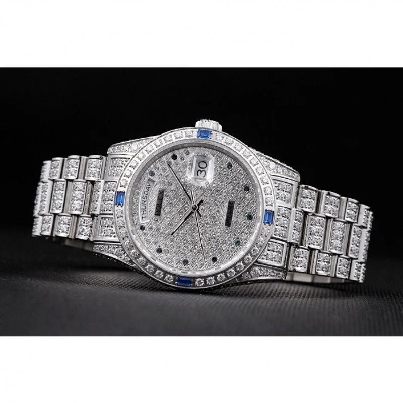 Superclone Rolex Day-Date 37mm Diamond Dial 621613 - Bestter Watches