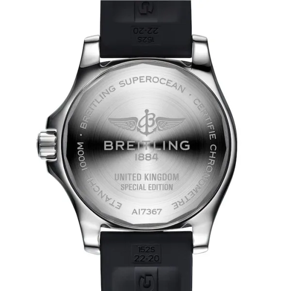 Breitling Superocean Men Automatic Black Rubber Watch A173678A1B1S1 - Bestter Watches