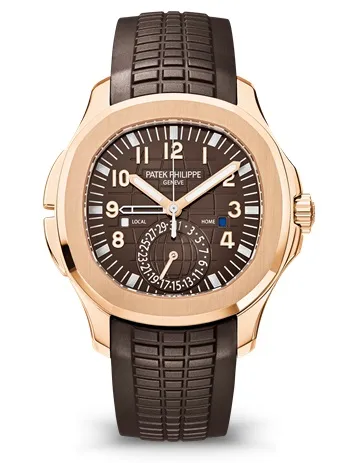Patek Philippe Aquanaut Travel Time Rose Gold Watch 5164R-001 - Bestter Watches