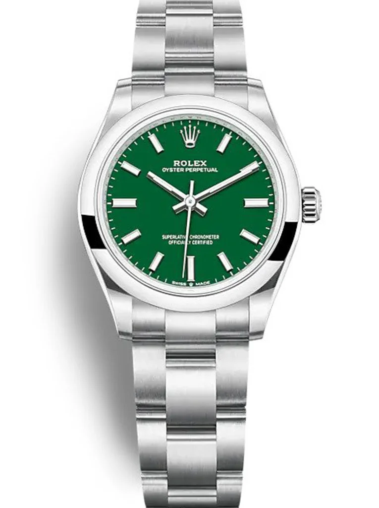 Rolex Oyster Perpetual Lady 31mm Green Dial 277200 - Bestter Watches