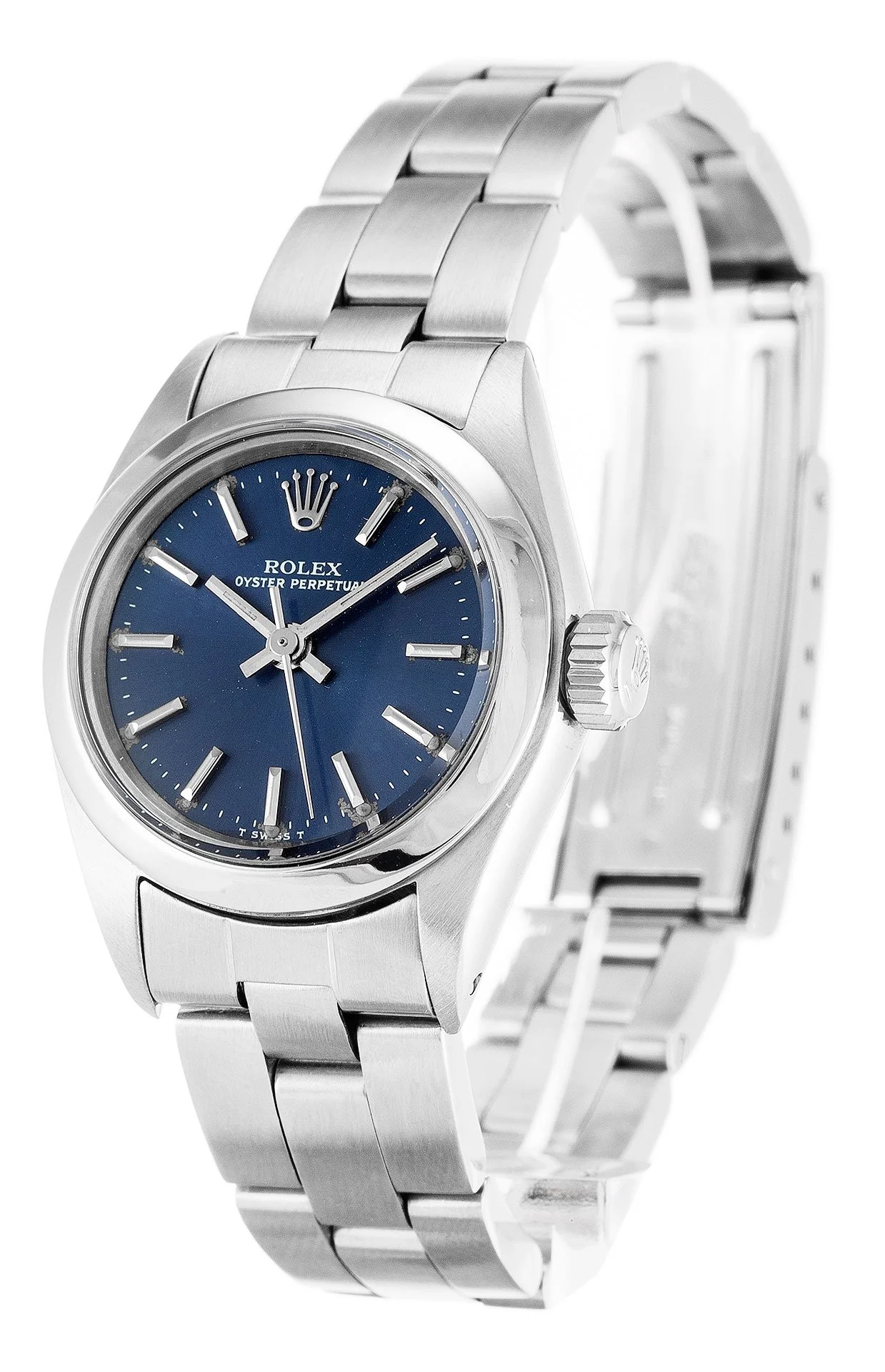 Rolex Oyster Perpetual Lady 26mm Blue Dial 6718 - Bestter Watches