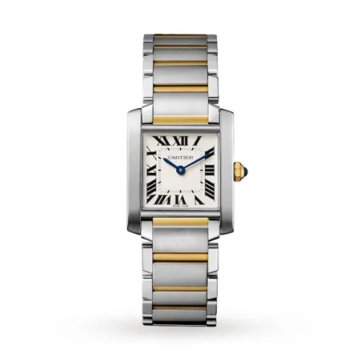 Cartier Tank Française Women Quartz Silver Bicoloured Watch W2TA0003 - Bestter Watches