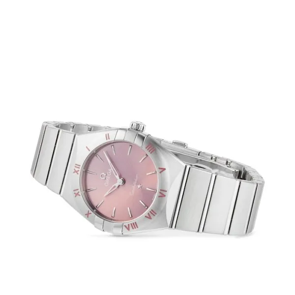 Omega Constellation Women Quartz Pink Stainless Steel Watch O13110286011001 - Bestter Watches
