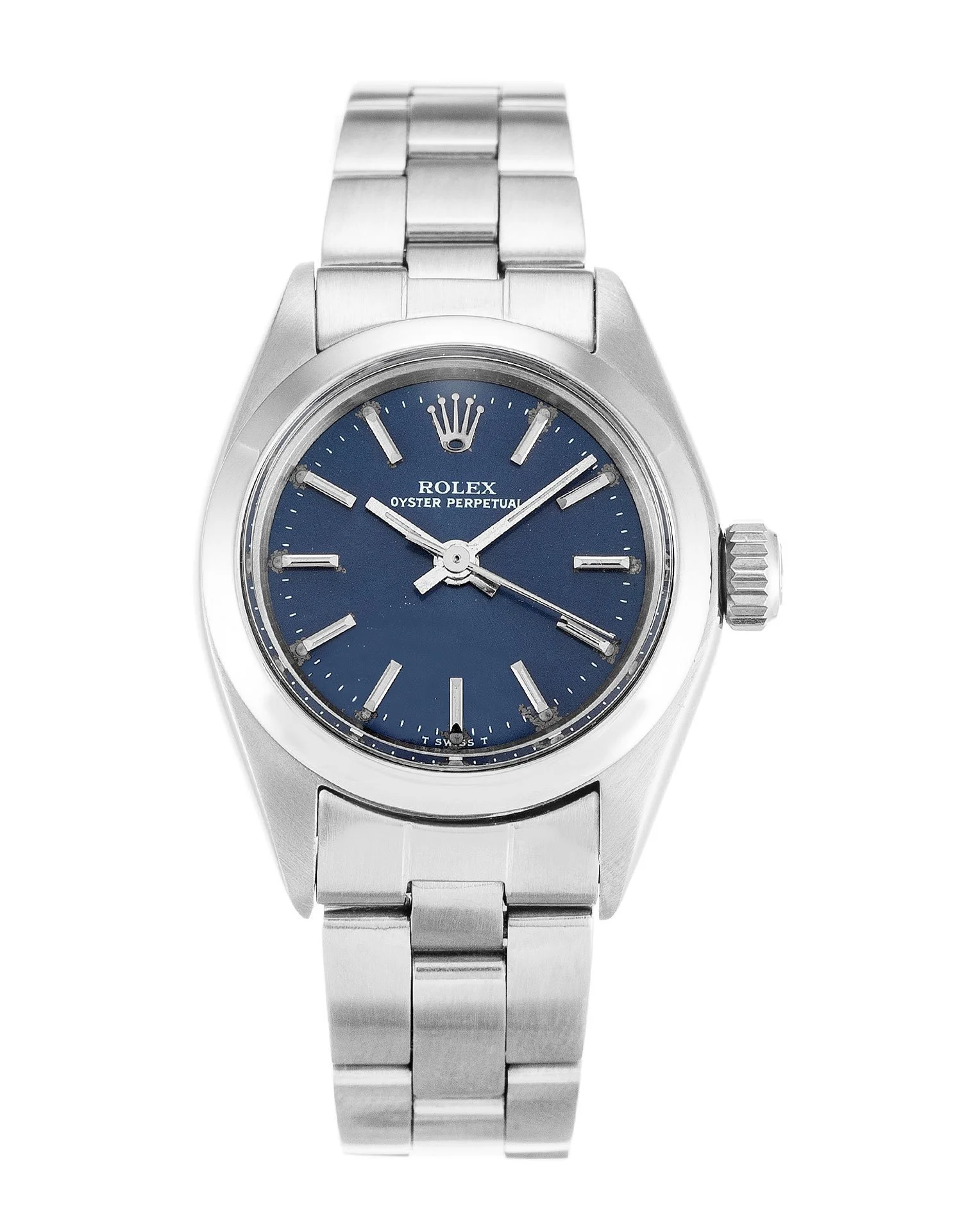 Rolex Oyster Perpetual Lady 26mm Blue Dial 6718 - Bestter Watches
