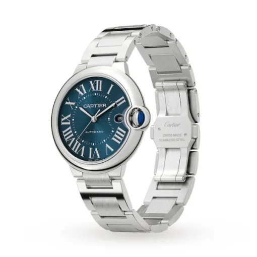 Cartier Ballon Bleu de Cartier Men Automatic Blue Stainless Steel Watch WSBB0061 - Bestter Watches