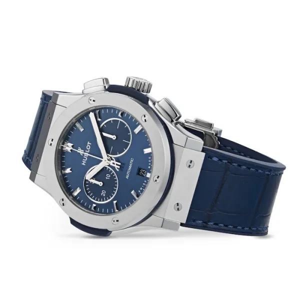 Hublot Classic Fusion Men Automatic Blue Rubber and Alligator Watch 541.NX.7170.LR - Bestter Watches