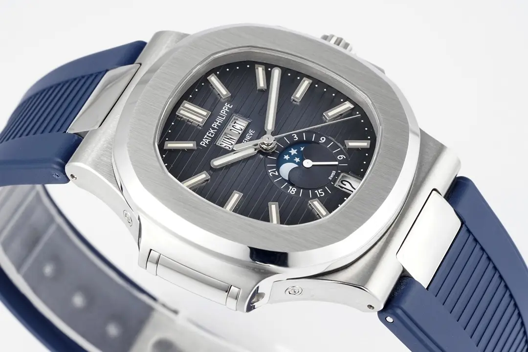 Patek Philippe Blue Nautilus Rubber Watch - Bestter Watches