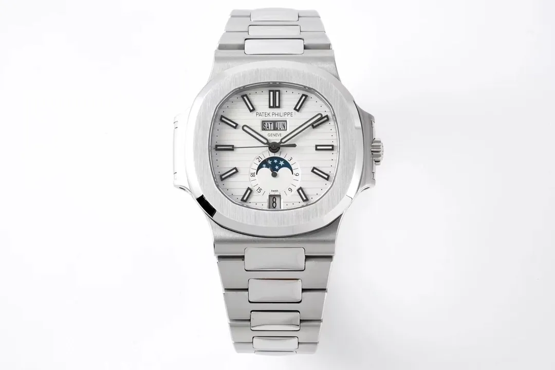 Patek Philippe Nautilus Silver Annual Calendar - Bestter Watches
