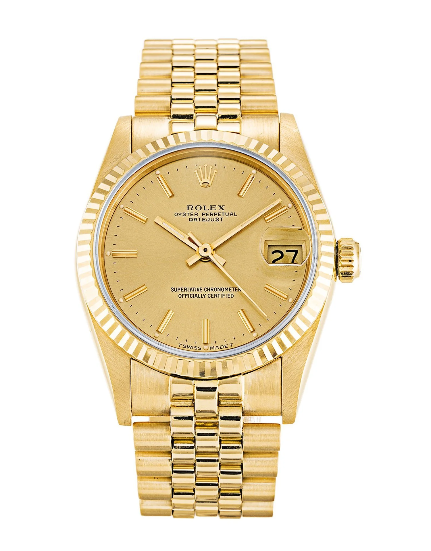 Rolex Datejust Mid-Size 31mm Champagne Dial 68278 - Bestter Watches