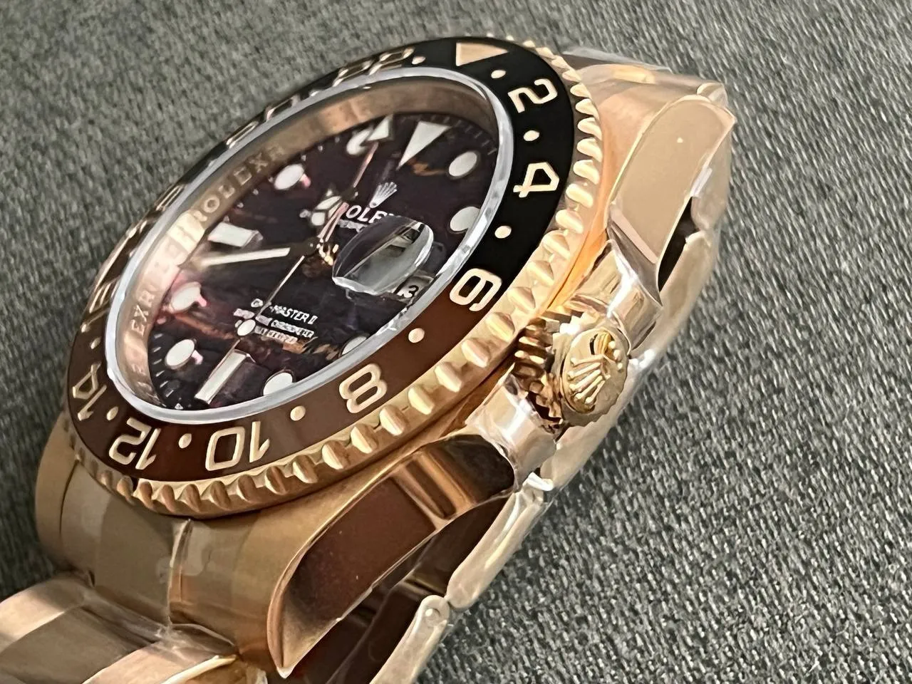 Superclone Rolex GMT-Master II 40 mm 126715CHNR Tiger Iron Dial - Bestter Watches