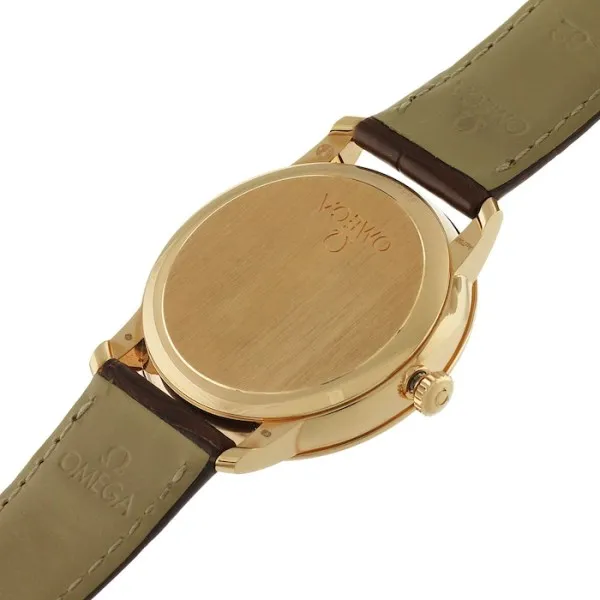 Omega De Ville Men Automatic Silver Leather Watch O42453402002001 - Bestter Watches