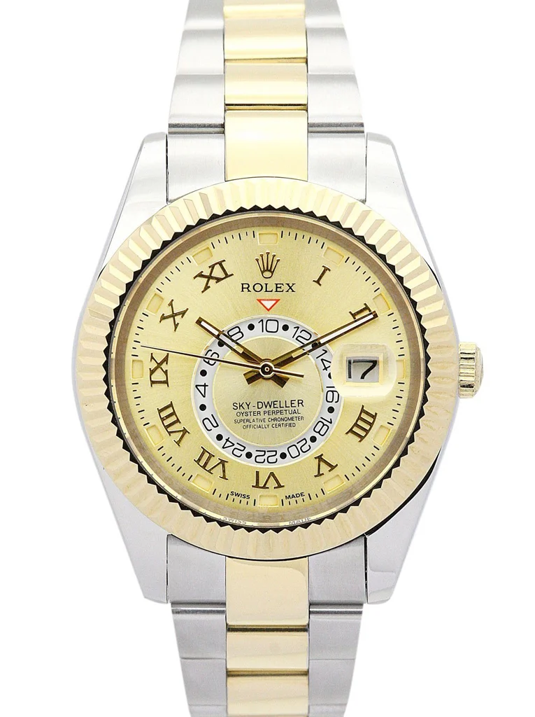 Rolex Sky-Dweller 42mm Gold Dial 326938-2 - Bestter Watches